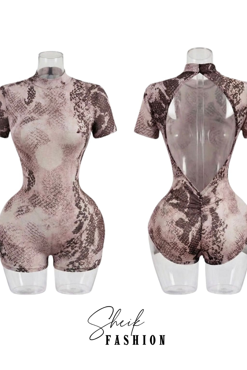 Mini printed romper